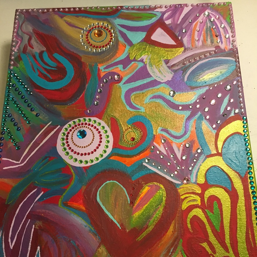 Painted canvas by yours truly
